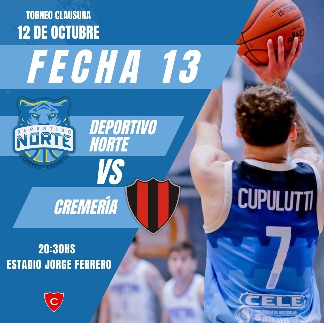 TORNEO CLAUSURA - FECHA 13
¡Partidazo en casa! 🏡

🗓 Domingo 12 - 20.30hs
🗺 Estadio Jorge Ferrero 
🆚️ C. A. Carcaraña

¡Te esperamos para alentar a Los Tigres!

#VamosNorte