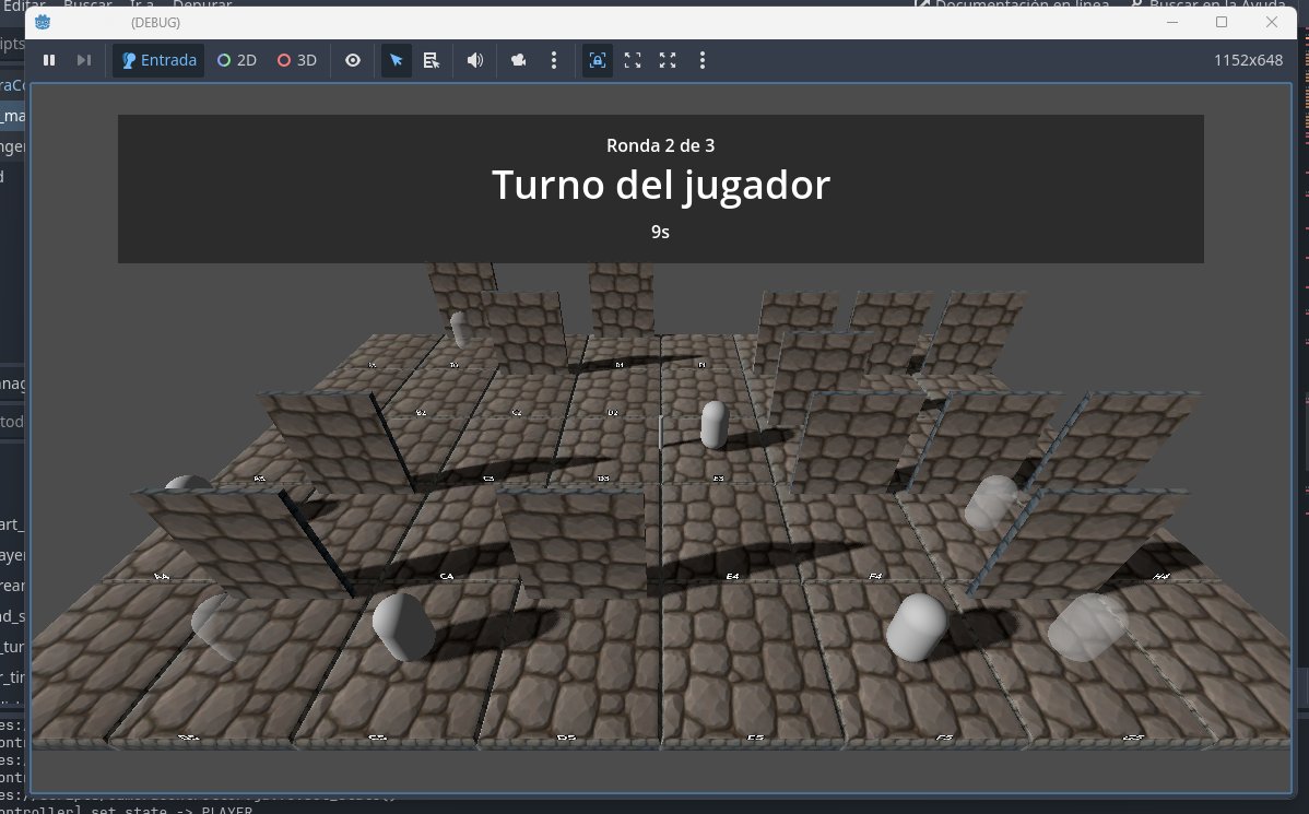 Hideki26k's tweet image. Probablemente, sea el test más avanzado que he hecho hasta el momento en #GodotEngine :&apos;) 
- Grid customizable
- Sistema de turnos con cuenta atrás
- Click en cada celda y reconocimiento por turno
- Actuar sobre algún material
#gamedevelopment