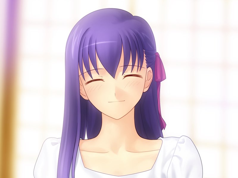 i rlly like how each fsn routes had the designated heroine (shirous romantic partner) of the route genuinely smiling at the end. it's very sweet !