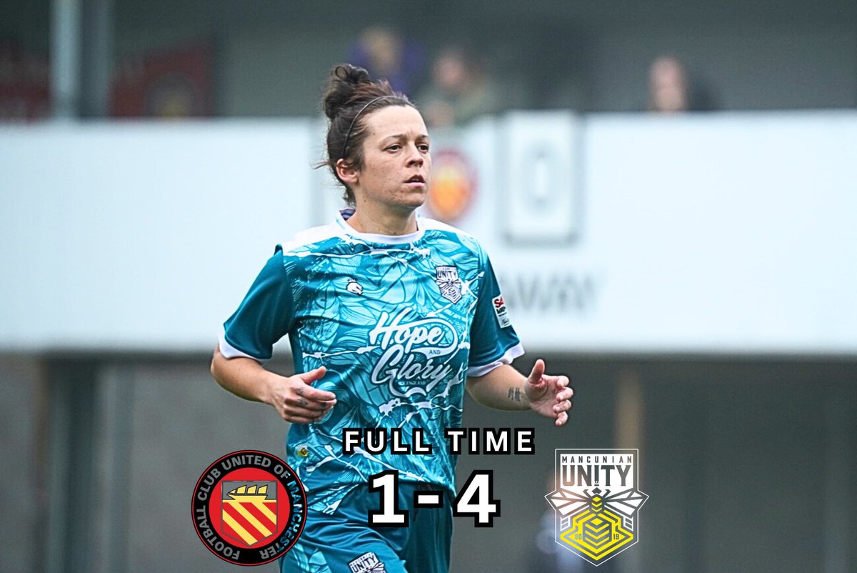 MancunianUnity's tweet image. 🫡 We came away from Broadhurst Park with all 3 points after a 4-1 victory over FC United. 

💛Thank you for your support yet again!