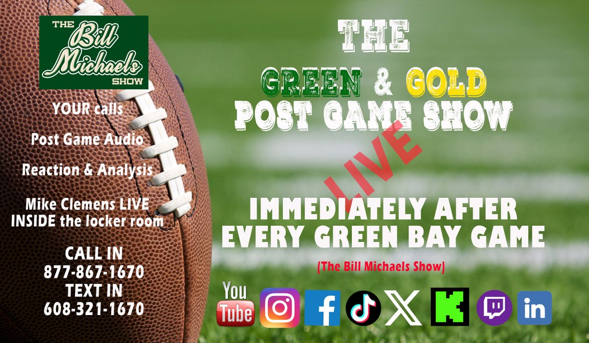 Right after the @packers and @Bengals ....we discuss it all! GREEN \u0026 GOLD  POST GAME SHOW, image size:1200x699