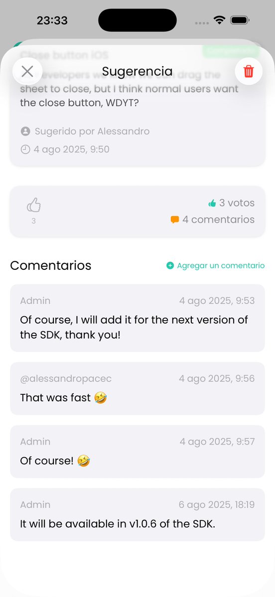 _artcc_'s tweet image. Just released Votice SDK v1.0.14, now supporting Liquid Glass. If you’re integrating it into your iOS, iPadOS, or macOS apps and need any adjustments or improvements, I’m always open to feedback and suggestions. 🚀
#iOSDev #SwiftLang #IndieDev