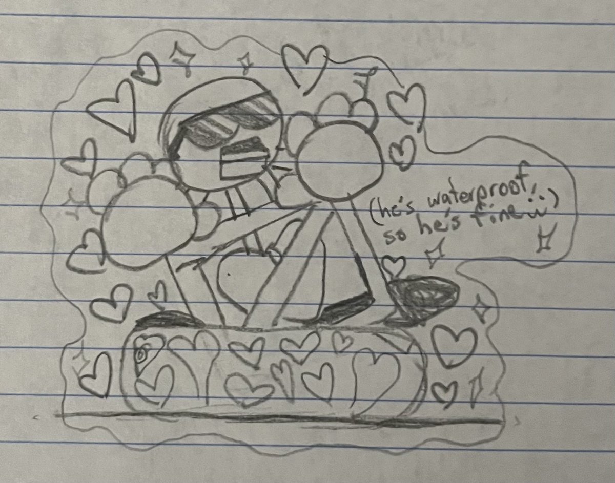 ryderis_stupid's tweet image. day 9 of drawing first prize until i get his makeship plushie #baldisbasics #baldisbasicsplus #firstprize  

day 9: beach day!