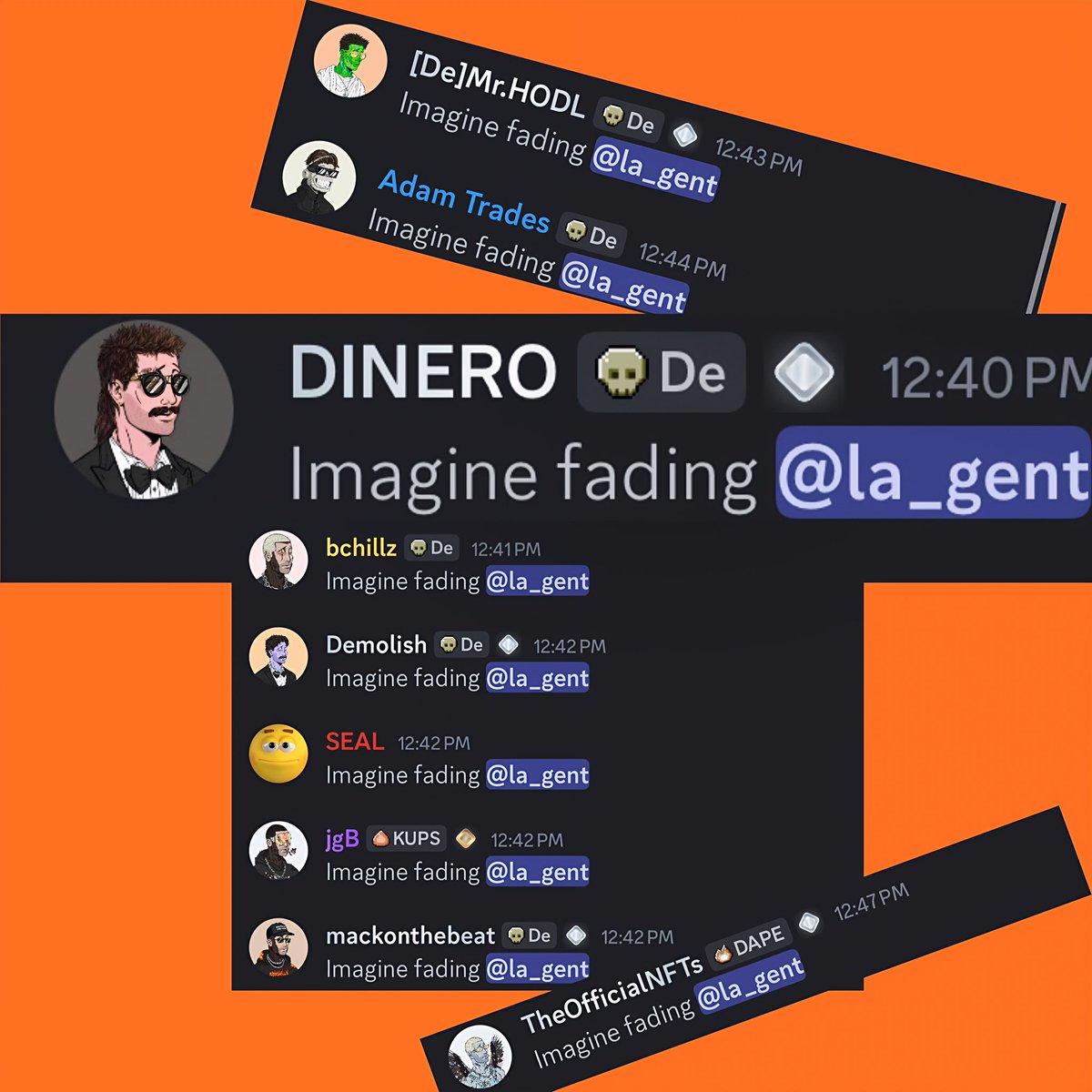 DIINERO___'s tweet image. Imagine fading @lagent213