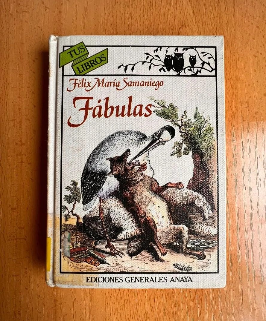LibrosVintage's tweet image. “Á un panal de rica miel
Dos mil Moscas acudieron,
Que por golosas murieron
Presas de patas en él.”

El 12 de octubre de 1745 nacía en Laguardia (Álava) Félix María de Samaniego, fabulista y poeta español. 

&apos;Fábulas&apos;
#TusLibros n° 42
E. G. #Anaya, 1984  todocoleccion.net/libros-segunda…