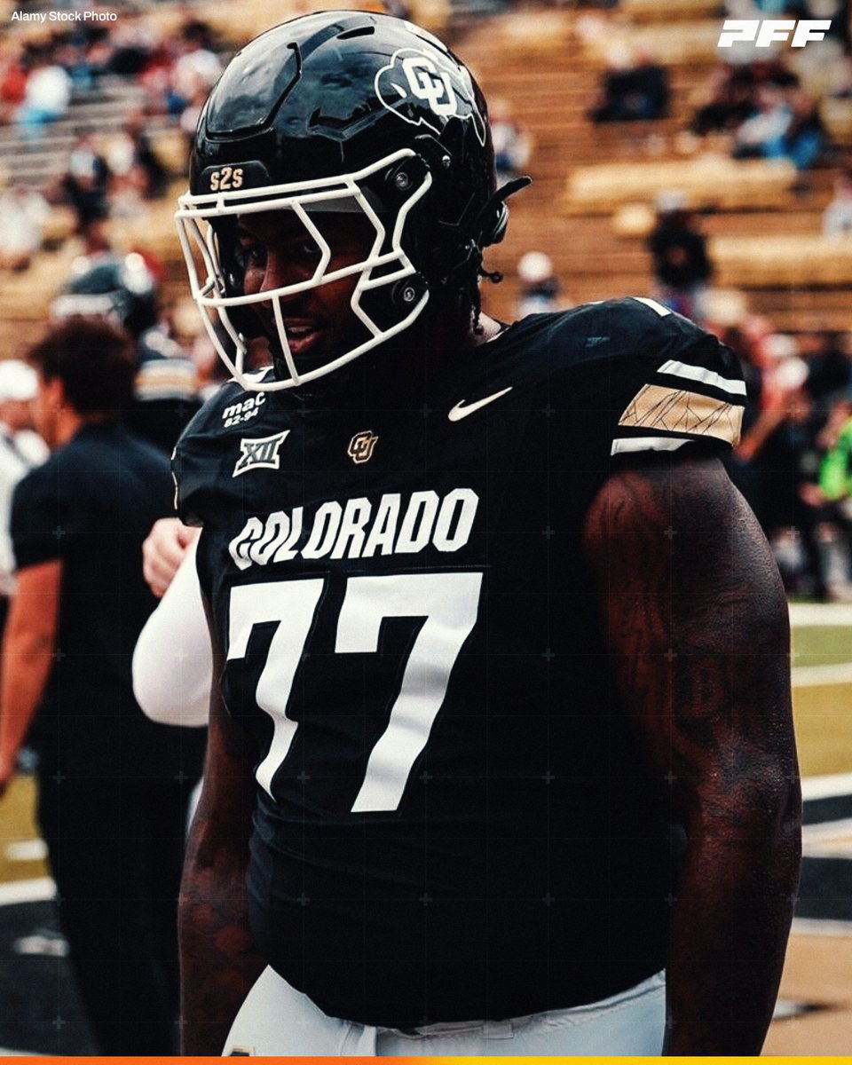 PFF_College's tweet image. Colorado OT Jordan Seaton vs Iowa State:

🦬 30 Pass Block Snaps
🦬 Zero Pressures Allowed
🦬 89.1 Pass Block Grade

@CUBuffsFootball