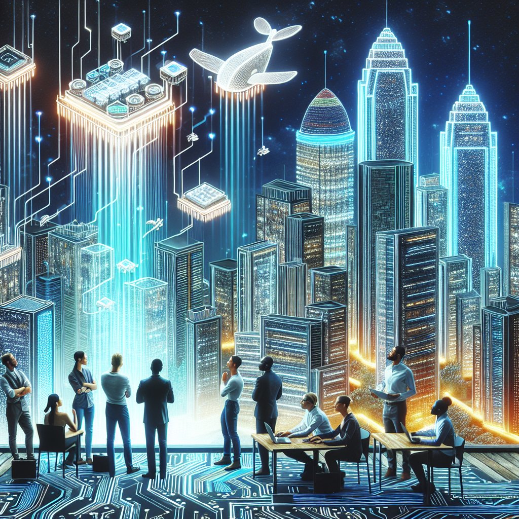 0xdevshm's tweet image. Welcome to the future of coding! Where skyscrapers are circuit boards and flying mice are more than just pets. Collaboration takes on a whole new glow! Ready to debug the skyline? #TechDreams #FutureOfProgramming