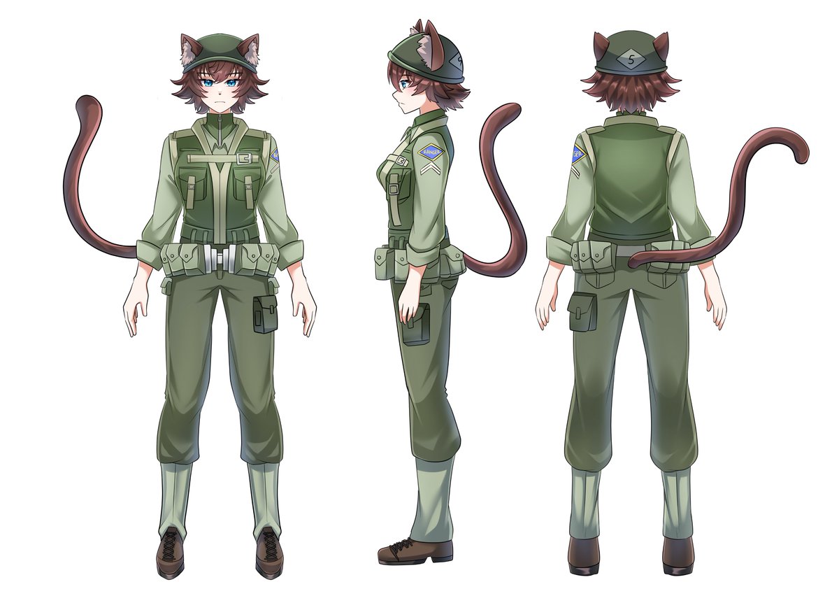 RennataVelnatta's tweet photo. Corporal Hellcat reporting for duty! ⚙️🐱
Don’t underestimate the cat with a mission. 

#Vtuber #illustration #VGenOpen #Commission https://t.co/XKLybkpYuv