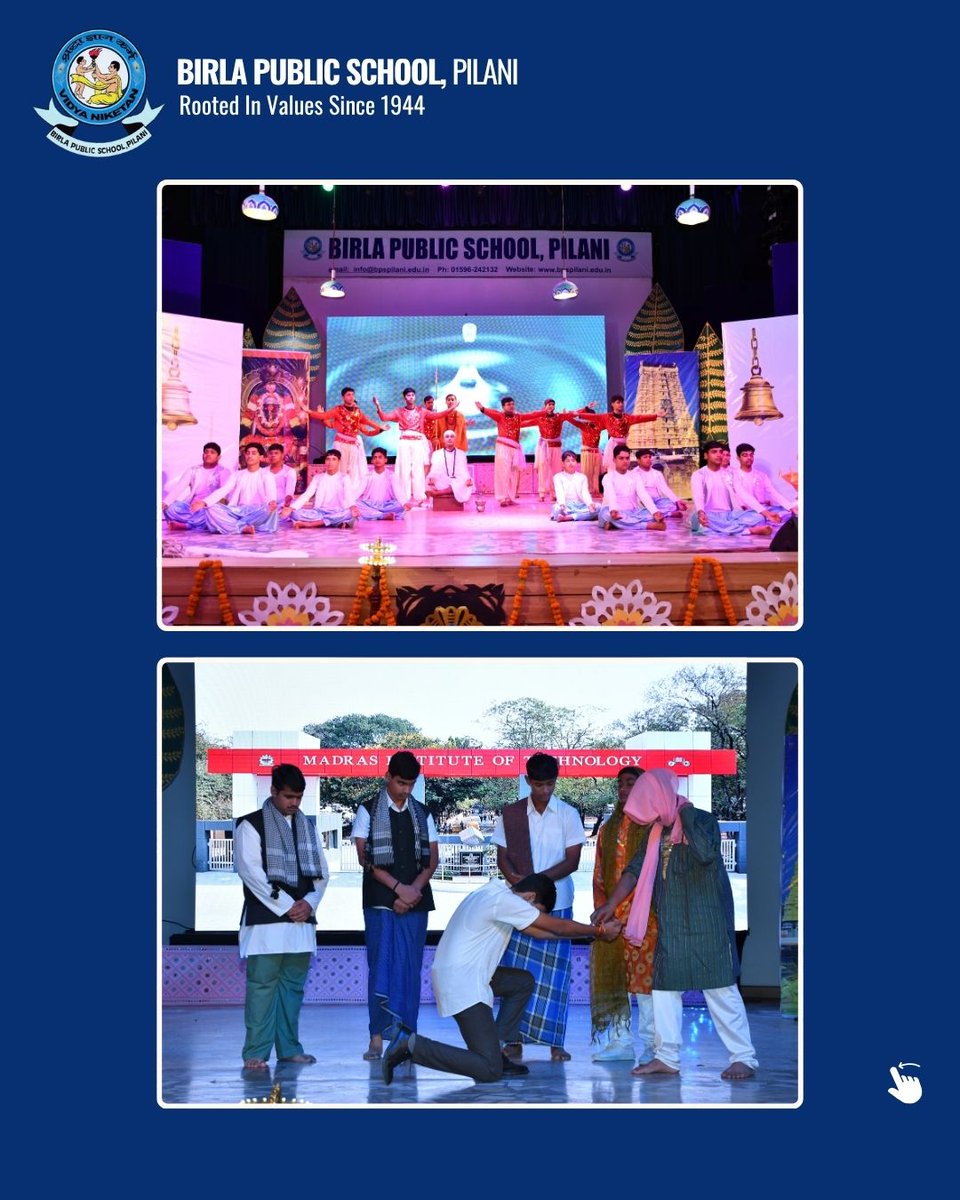 🌟 More Glimpses from “Wings of Fire” — BPS Pilani Annual Day 2025 🌟

The celebration continued with more stunning visuals from the dance drama “Wings of Fire” — a tribute that truly captured the life and legacy of Dr. A.P.J. Abdul Kalam. 
#BPSPilani #WingsOfFire #81stAnnualDay