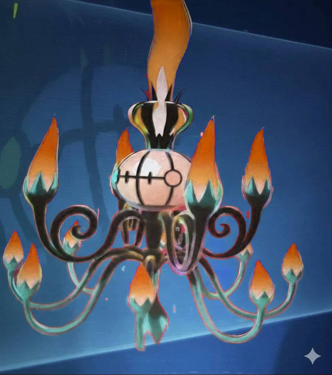 _kevolution_'s tweet image. Mega Chandelure &amp;amp; it’s shiny ✨
#PokemonLegendsZA