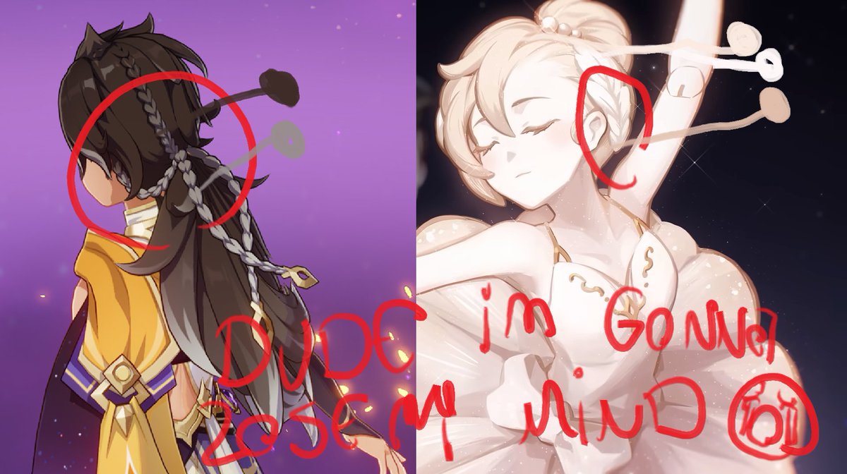 SimulankasHero's tweet image. STOP ITTT
THE BALLERINA'S BRAID IS ALSO LIGHTER THAN HER HAIR