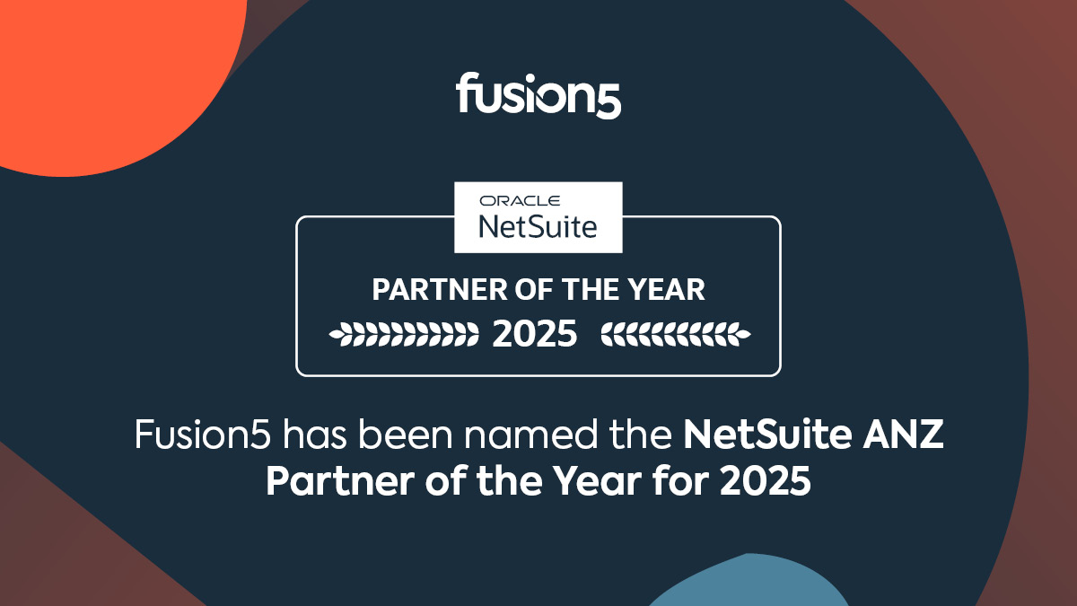 We’re proud to share that Fusion5 has been awarded Oracle <a href="/NetSuite/">NetSuite</a>'s ANZ Solution Partner of the Year for 2025 – marking our eighth consecutive win of this prestigious title. 🏆

Thank you to our incredible team and our valued customers for being part of this journey!