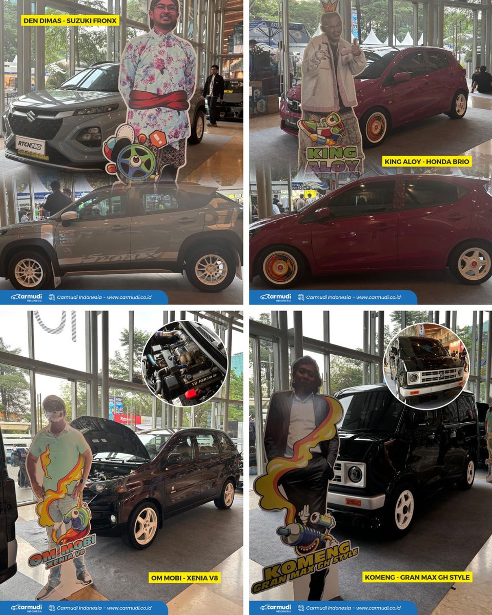 Artis Car Display meramaikan IMX 2025! Deretan mobil modifikasi milik artis &amp; KOL tampil penuh gaya, mencerminkan kepribadian unik tiap pemilik. Jangan lewatkan 10–12 Oktober di ICE BSD City. Kreativitas otomotif terbaik ada di sini! #carmudiindonesia