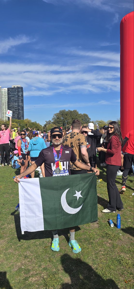 Congratulations!! To Dr.Safdar Sheikh,consultant plastic surgeon and faculty for completing #ChicagoMarathon 
<a href="/AKUGlobal/">Aga Khan University</a> <a href="/AkuSurgery/">AKU Surgery</a>