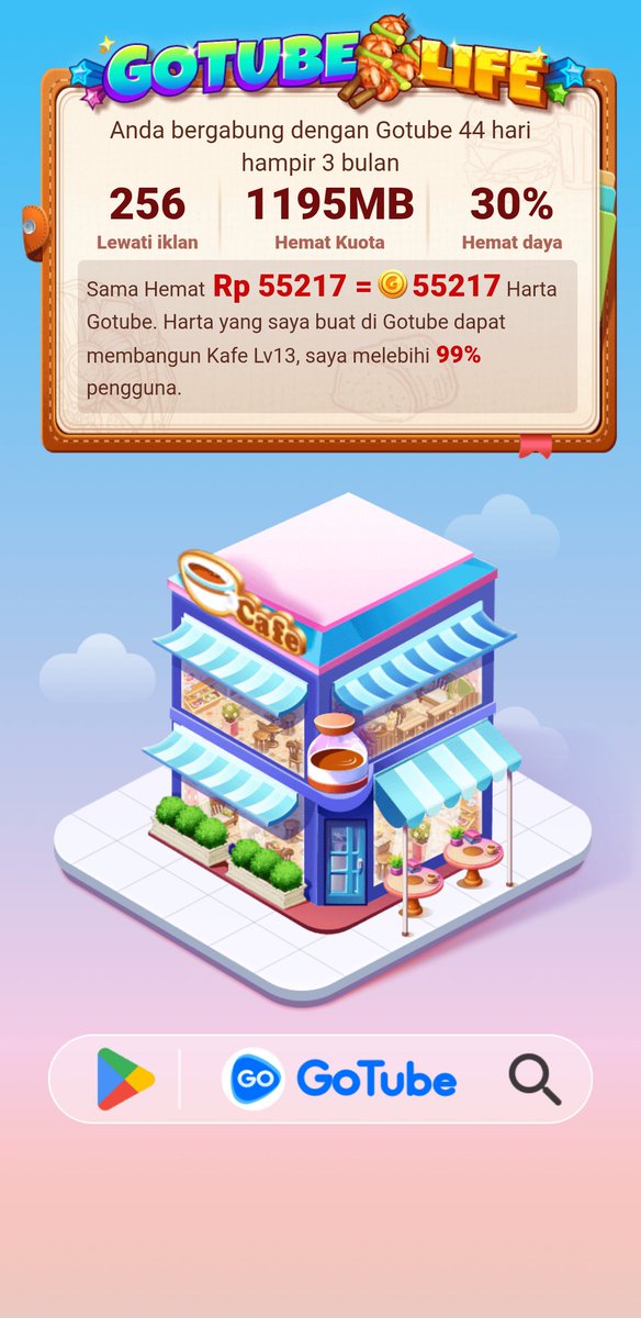 inovaline's tweet photo. Saya menggunakan GoTube, lihat berapa banyak uang yang Anda hemat di GoLife!
https://t.co/qpJ1UggRke https://t.co/6sC9o7A03d