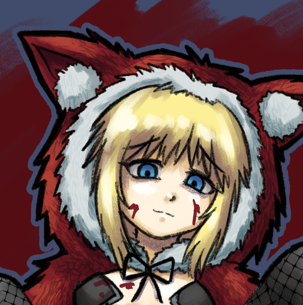 New Red Hood drawing, full version at <a href="/watersample/">Water Sample 🔞</a> 
#BLACKSOULS #rkgk