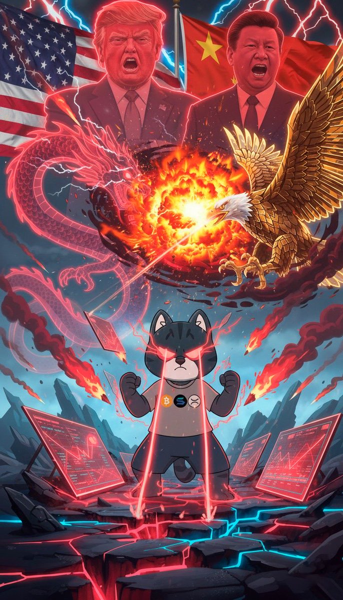 ThecatMisu's tweet photo. 🇺🇸TRADER WAR🇨🇳
#CryptoCrash #traderwar #DonaldTrump #CryptoMarket #MISU https://t.co/4t02YiTrIO