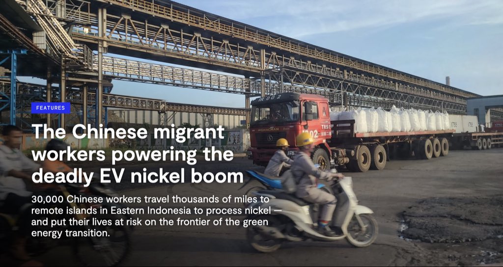 okaythenfuture's tweet image. That Indonesia needs 30,000+ migrant workers from China to help to mine its nickel says things about both the Chinese and Indonesian economies, both charitable and uncharitable.
For China, it shows just how varied and hungry its workforce is, but also the extent of the…