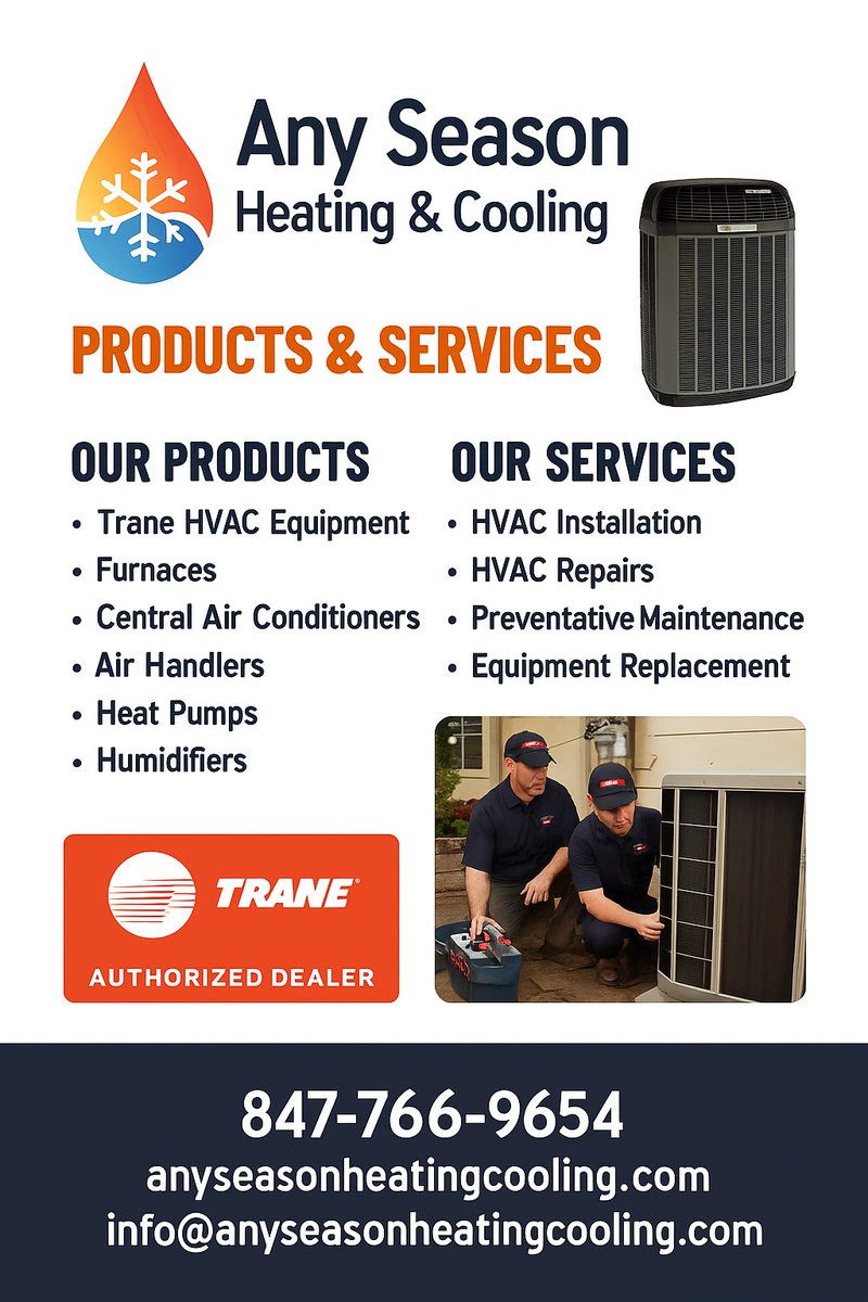 Any Season Heating & Cooling Inc. (@anyseasons) on Twitter photo 
