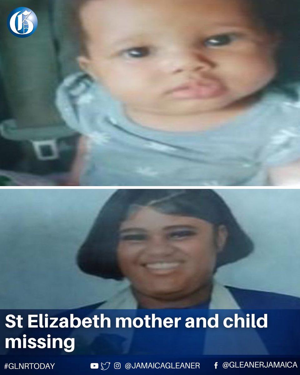 JamaicaGleaner's tweet image. The police have issued a high alert for 14-year-old Kenalya Burton and her 10-month-old daughter, Kiera Burton, both of Pepper District, St Elizabeth, who have been missing since Sunday.
Read more: jamaica-gleaner.com/article/news/2…