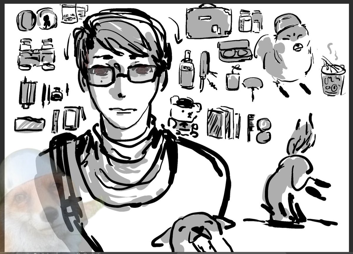 不知道為什麼眼神反而像左下角好無助