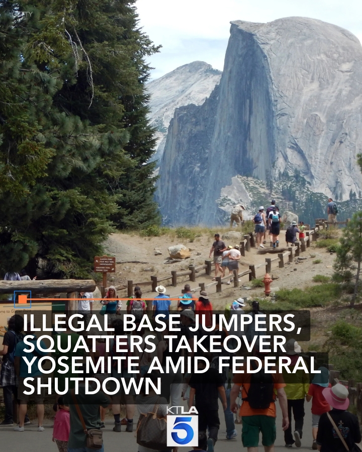 KTLA's tweet image. With most of Yosemite&apos;s staff furloughed since the federal government Oct. 1 shutdown, at least one person described the state of the beloved national park as &quot;the Wild, Wild West.&quot; Full Story: ktla.com/news/californi…