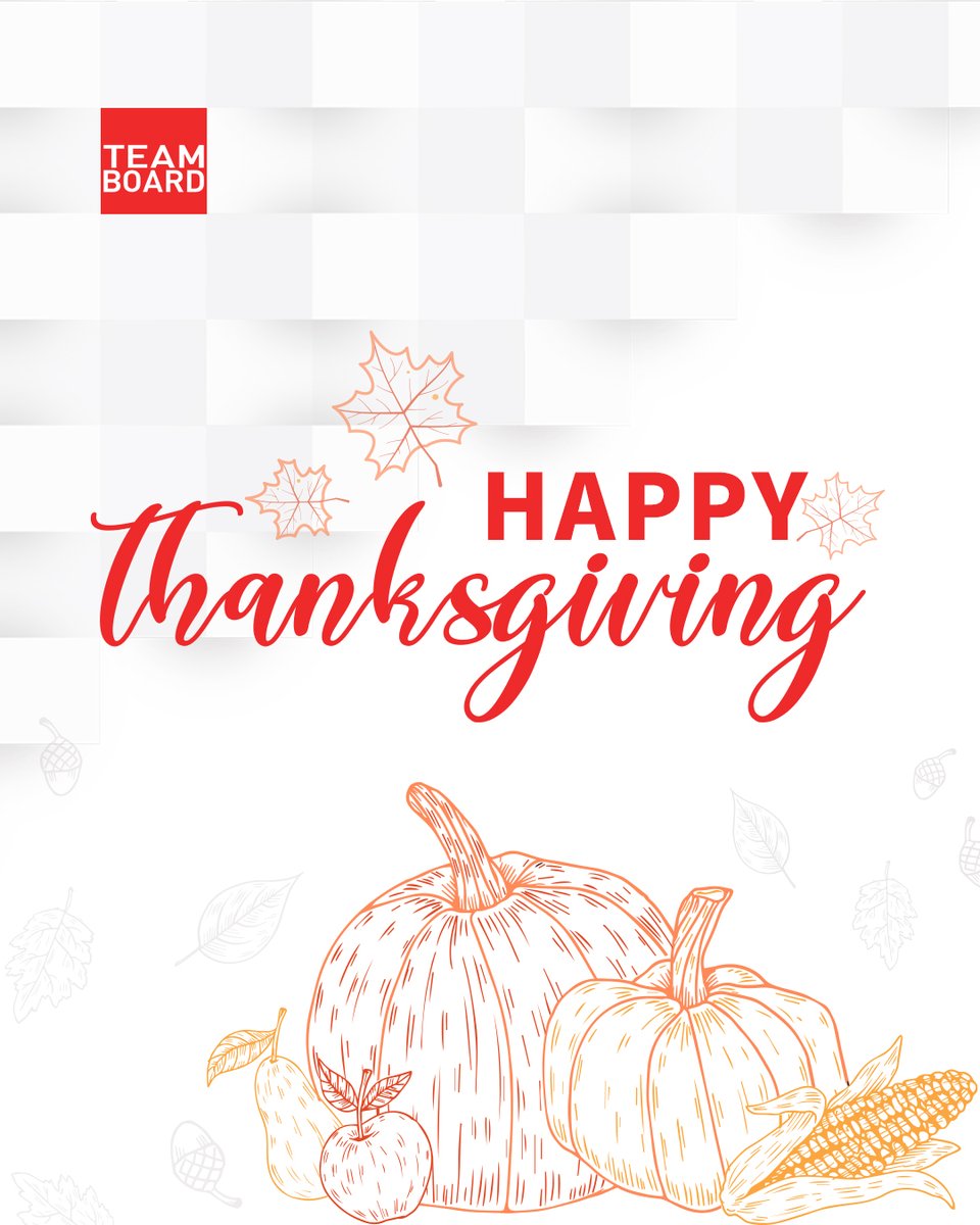 This #Thanksgiving, we celebrate the educators, students, &amp; professionals who inspire creativity &amp; push the boundaries of innovation. We're grateful for the teamwork &amp; dedication that keep #TeamBoard moving forward daily. 

Happy Thanksgiving from all of us at TeamBoard!
#Canada