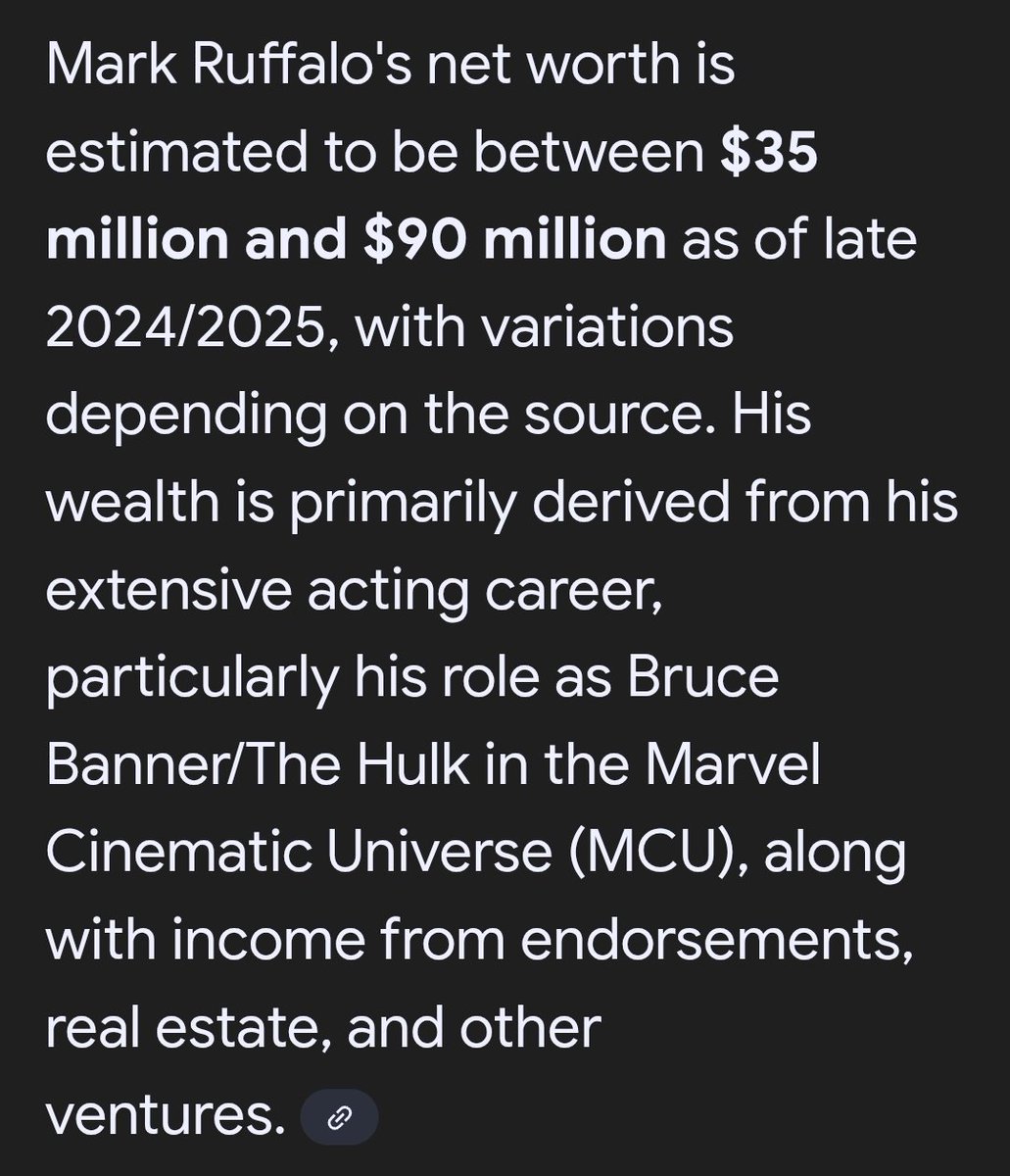 BetrCutlerLoose's tweet image. Assuming @MarkRuffalo is worth $35 million, $100k &amp;amp; a bogus NGO are hypocritical 🐃💩!

Cut it down to $1 Million net worth Comrade @MarkRuffalo,  &amp;amp; we&apos;ll talk.
#RulesForTheeButNotForMe