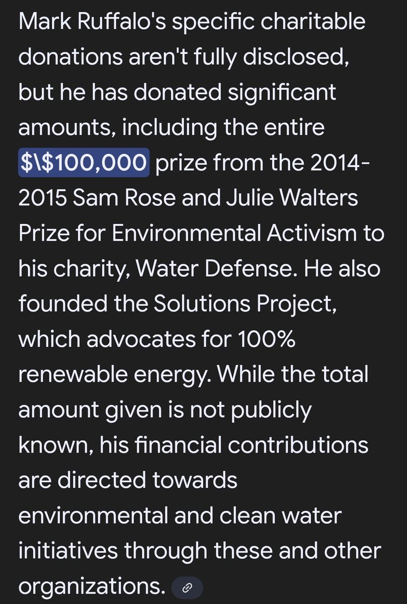 BetrCutlerLoose's tweet image. Assuming @MarkRuffalo is worth $35 million, $100k &amp;amp; a bogus NGO are hypocritical 🐃💩!

Cut it down to $1 Million net worth Comrade @MarkRuffalo,  &amp;amp; we&apos;ll talk.
#RulesForTheeButNotForMe