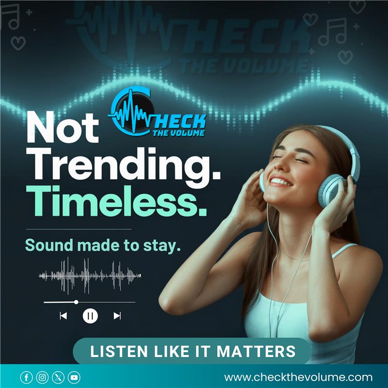 checkthevolume's tweet image. 🎶 Not Trending. Timeless.
At #CheckTheVolume, we craft sound that lasts — because real music never expires.
👉 Listen like it matters: checkthevolume.com

#TimelessSound #MusicTech #SoundDesign #BeyondTrends #AuthenticBeats #AIinMusic