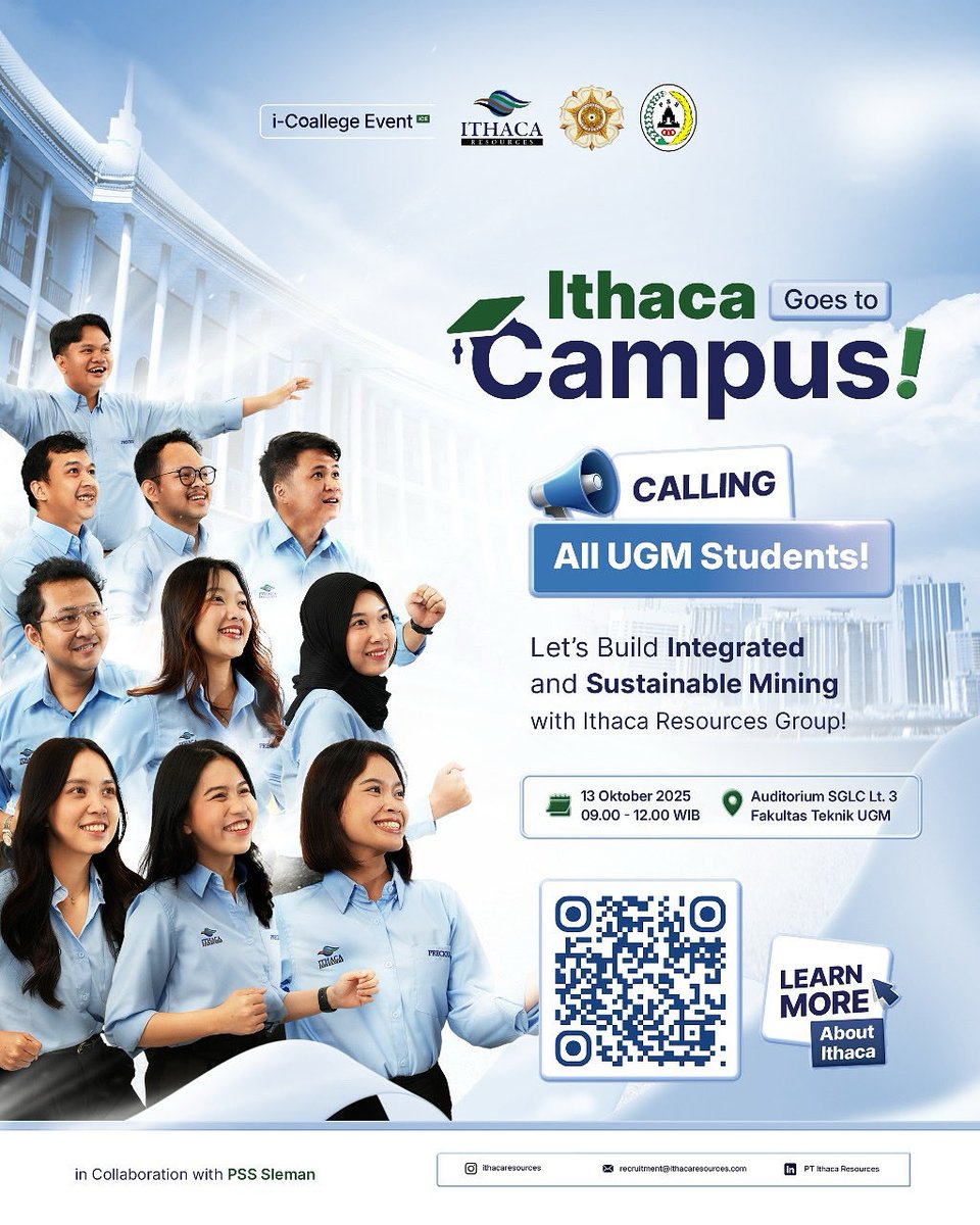 Hayuuk segera hadir yaa di FT UGM tepatnya SGLC lt 3 - alumni, fresh graduate maupun mahasiswa yang perlu segera melamar kerja di bidang pertambangan dan energi terbuka peluang
Rekrutmen &amp; drop cv langsung on the spot
Ditunggu yaa barusan dibuka nih 😊