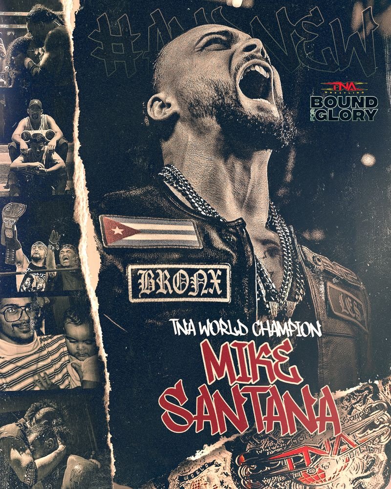 ThisIsTNA's tweet image. #ANDNEW TNA World Champion.

@Santana_Proud 

#TNABoundForGlory
