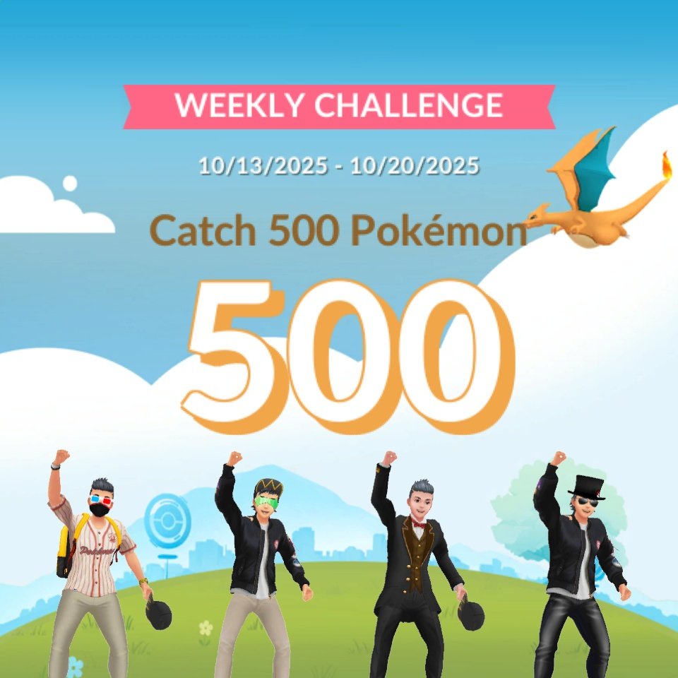 AdonisCreatus's tweet image. We completed the 1ST Weekly Challenge! Join my team again next week! 🥳 
LFG!!!
@Place8891881
@Doomsday126NYC 
@ItsFleeceKing
#PokemonGO #NOTDead 🤣