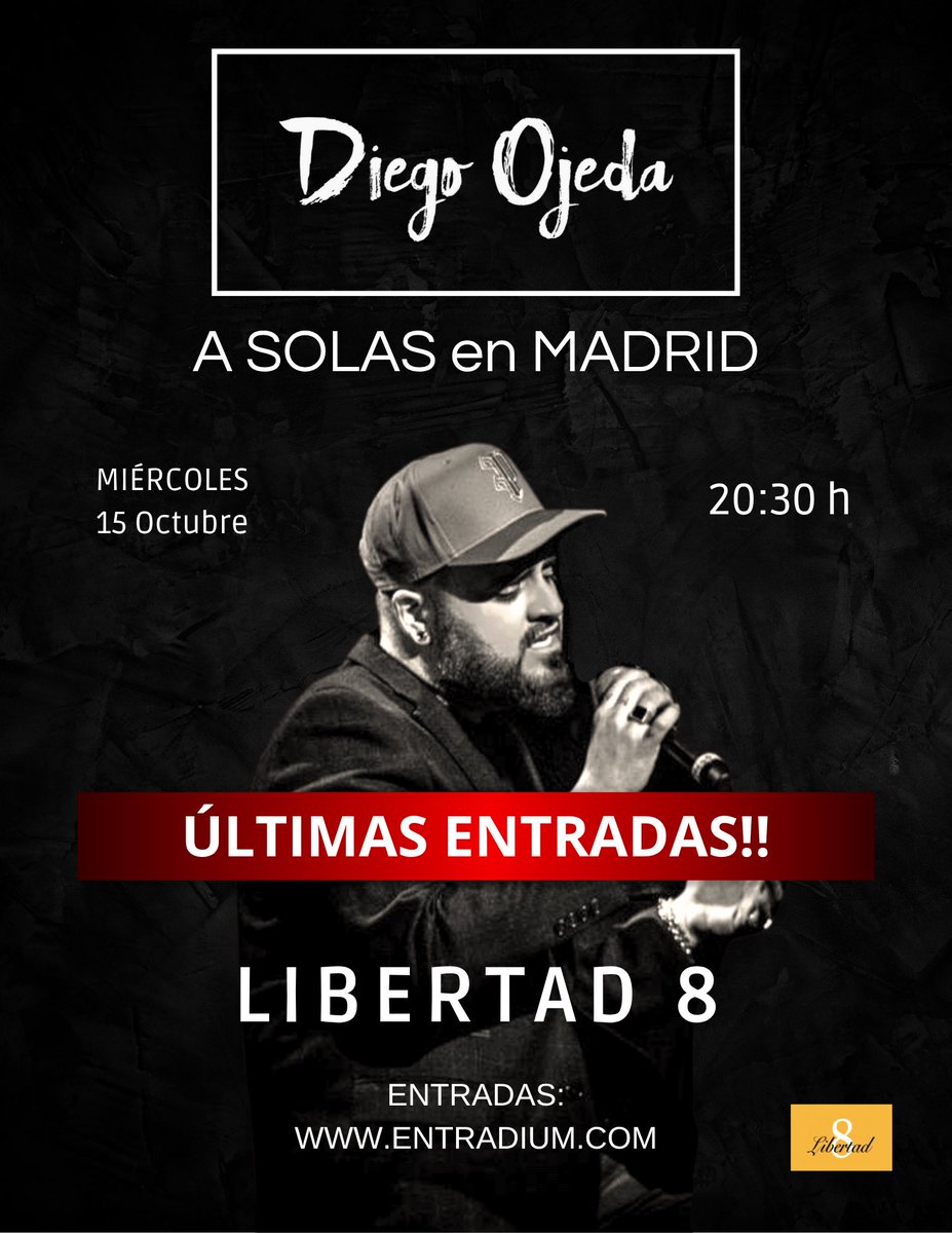 Últimas entradas para este miércoles 15 en Madrid: entradium.com/events/a-solas…