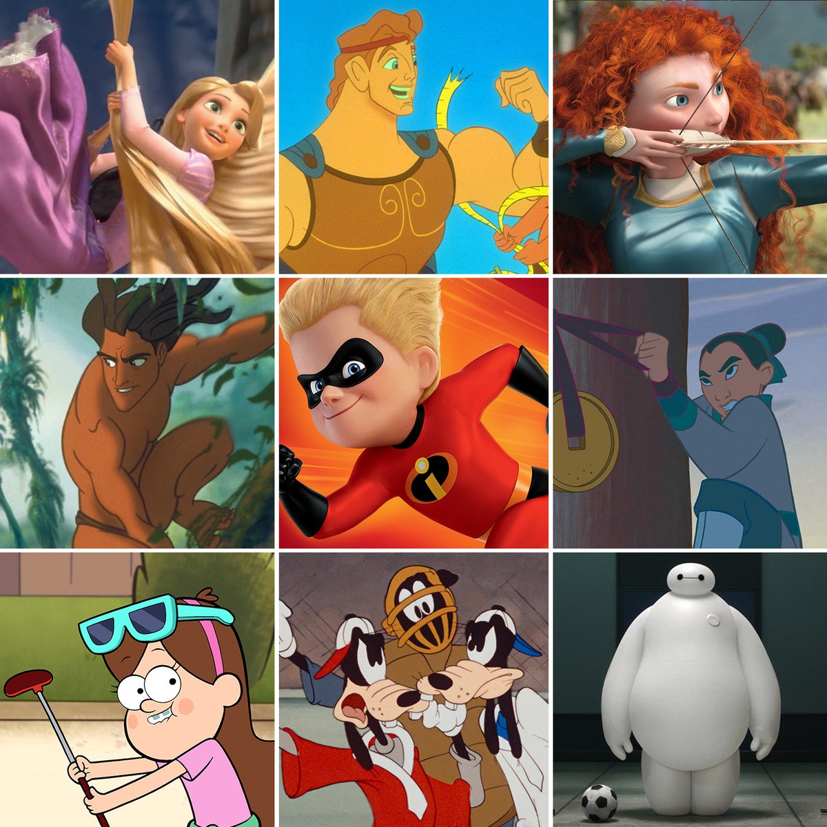 今日は #スポーツの日🏃‍♀️💨 もしもディズニー、ピクサーの