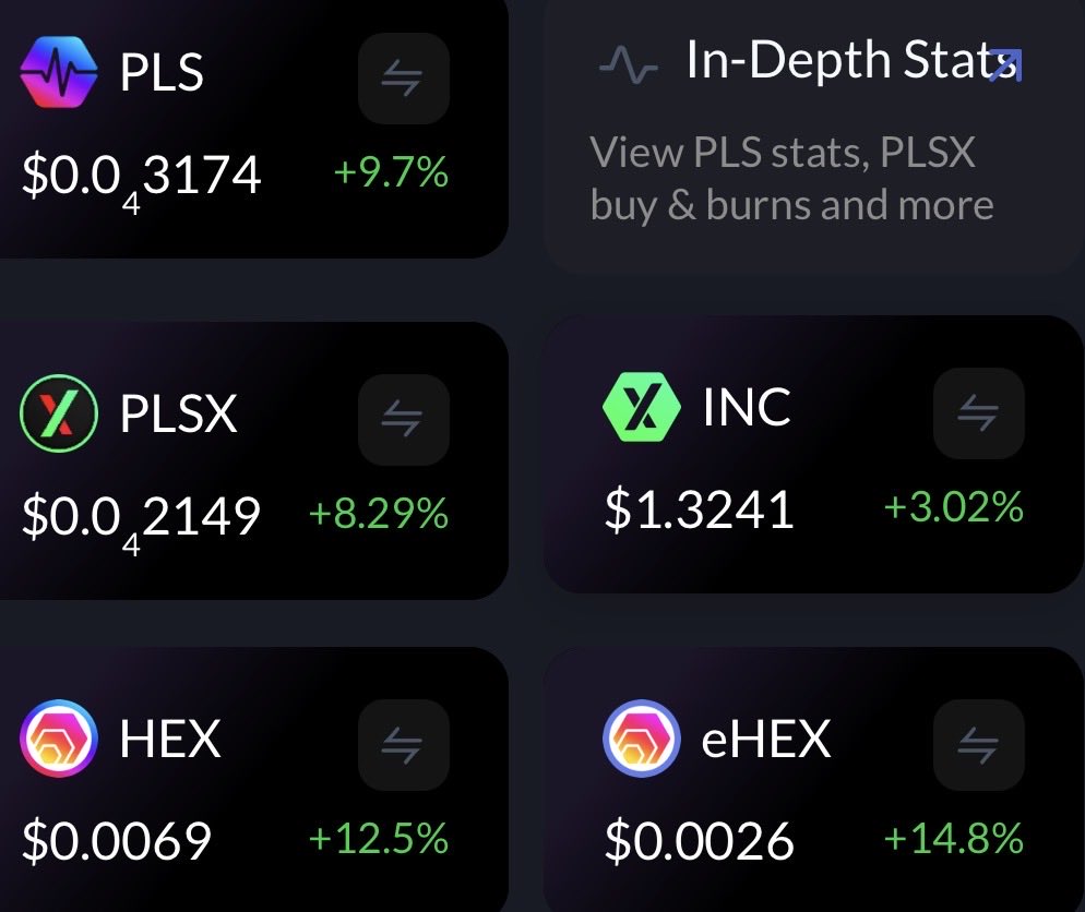 PulseDai's tweet image. WTF is this shit?

#PulseChain near double digits in green?