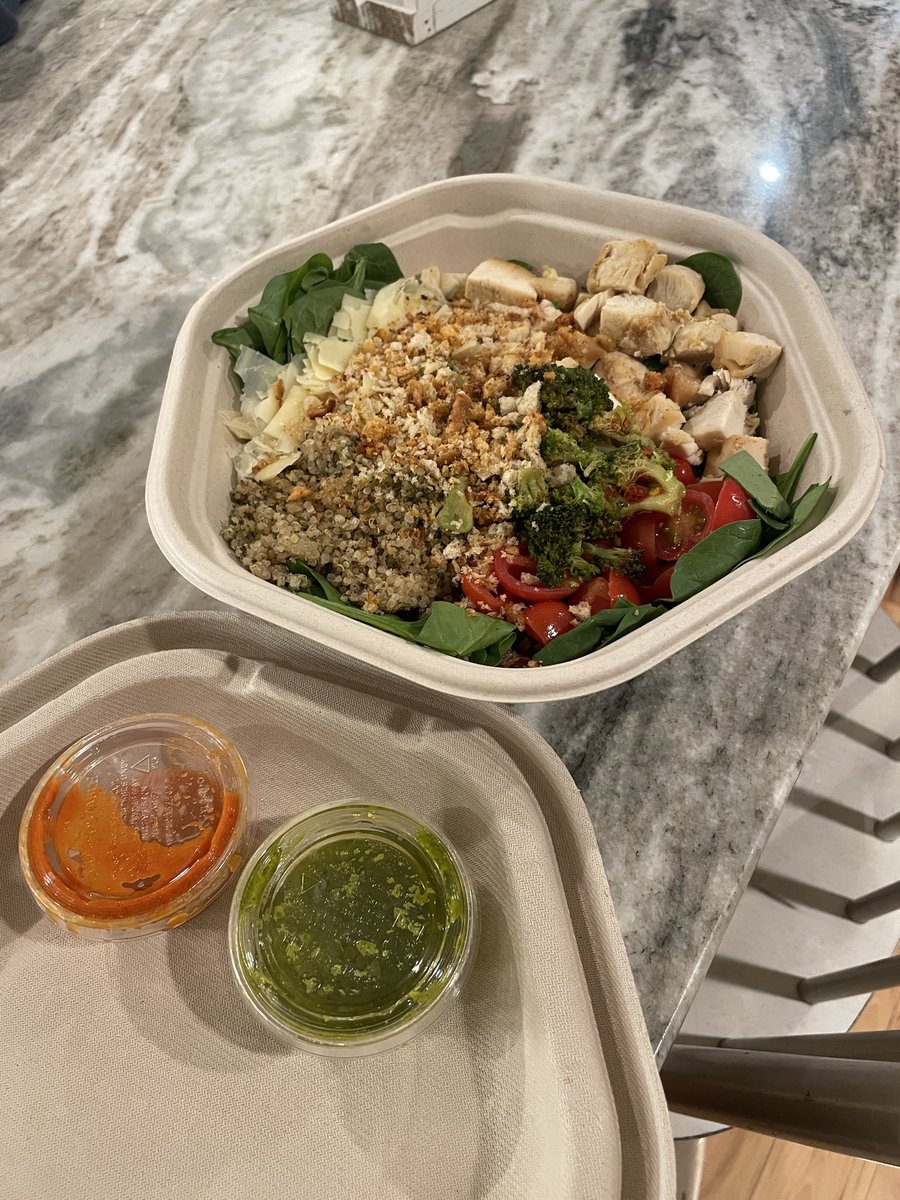 Chicken pesto parm has become my regular order at sweetgreen. Moved on from hot honey chicken