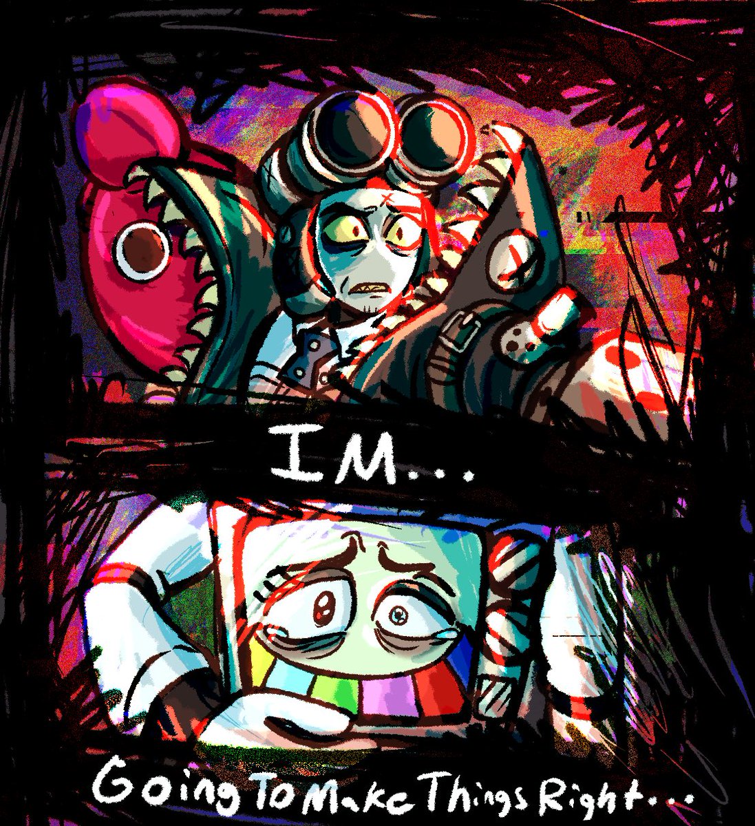 My turn to draw this scene &gt;:]
#smg4 #smg4fanart #smg4mrpuzzles #smg4mrwpnz