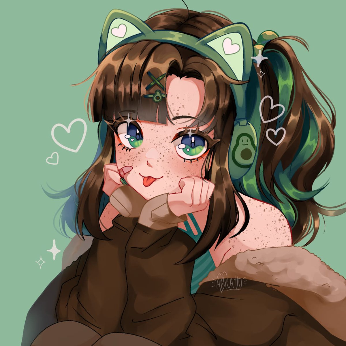 abicattoo's tweet image. La Vtuber/ Su setup 💚🥑