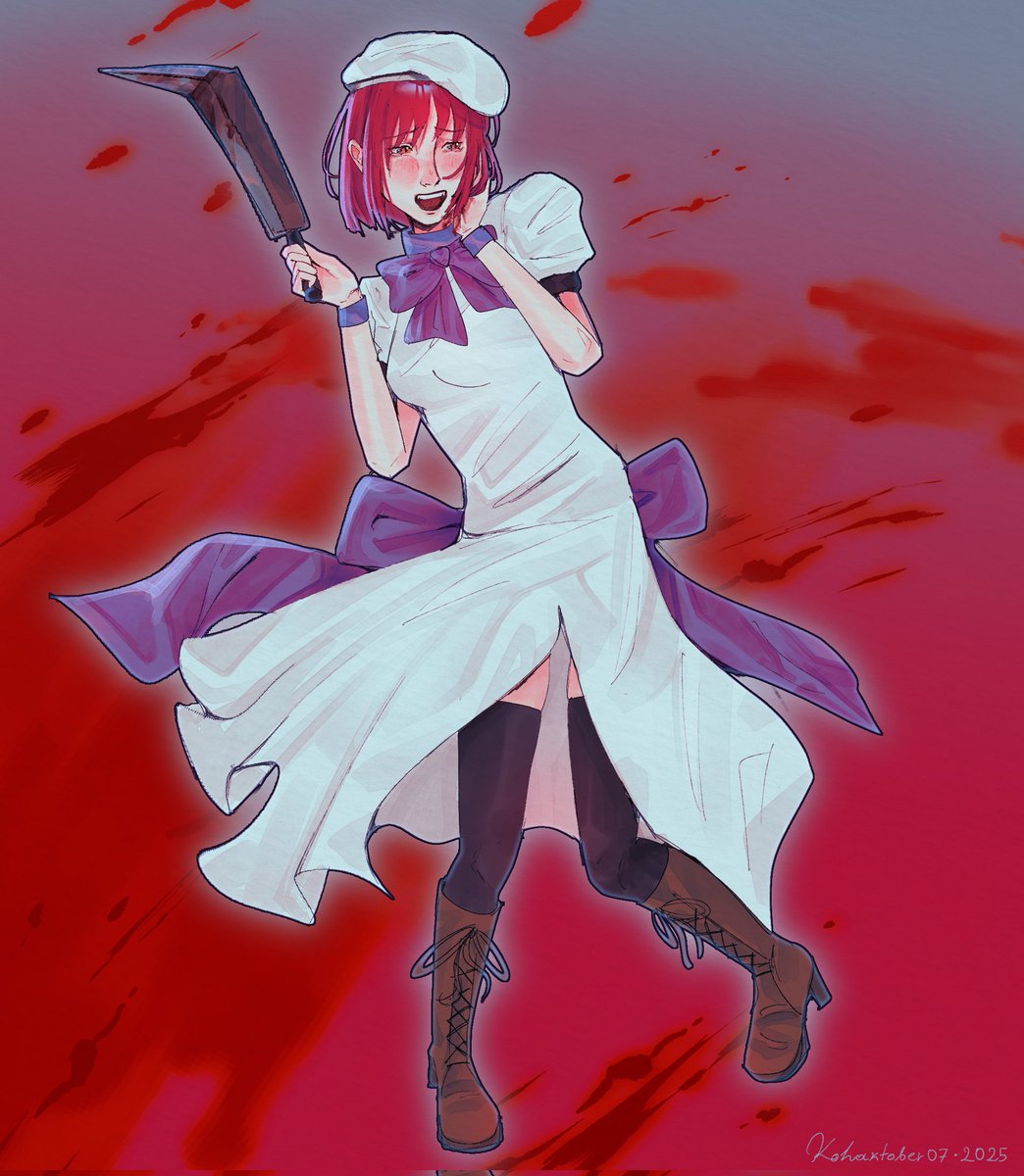 kohaktober day 7 - higurashi • ryuuguu rena kohaku because,,, both beloved girlies of mine #tsukihime #月姫 #typemoon