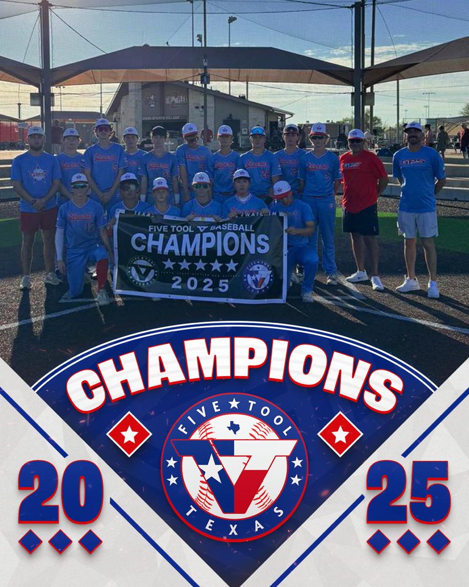 FiveToolTexas's tweet image. 🏆CHAMPIONS🏆
Congrats to @GPSTEXASBASEBA1 Harris on winning the 16U Division of the @FiveTool Texas DFW Fall Classic!
#WatchEm