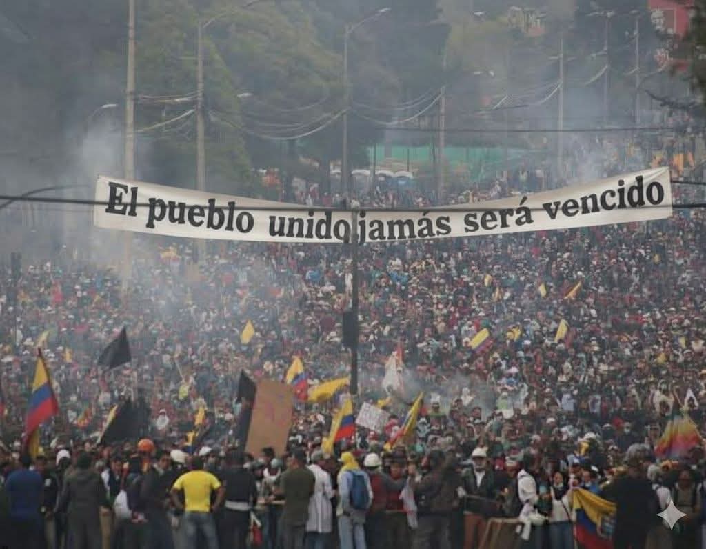 Ferxho_Iniguez's tweet photo. ¡El pueblo unido, jamás será vencido!
✊🏼🇪🇨🔥
#ParoNacional2025 
#FueraNoboaFuera
#NoboaNuncaMas 
#TeVasTúSeQuedaLaPatria