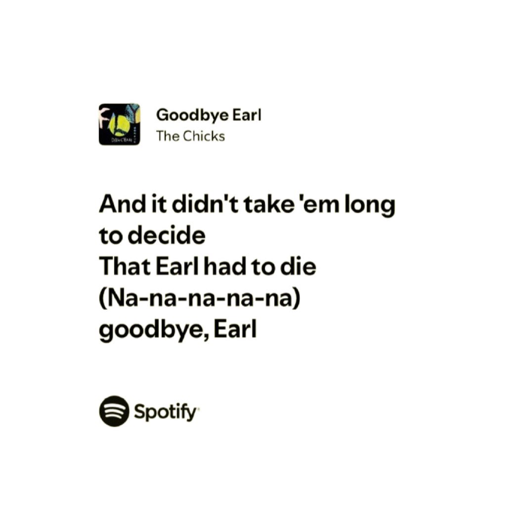 UpdatesBrinaBR's tweet image. A música escolhida por Sabrina Carpenter em sua última publicação, ‘Goodbye Earl’, da banda The Chicks, fala sobre duas melhores amigas que decidem assassinar o marido abusivo de uma delas.
Ontem, a artista convidou o grupo para uma participação especial em seu show no Austin…