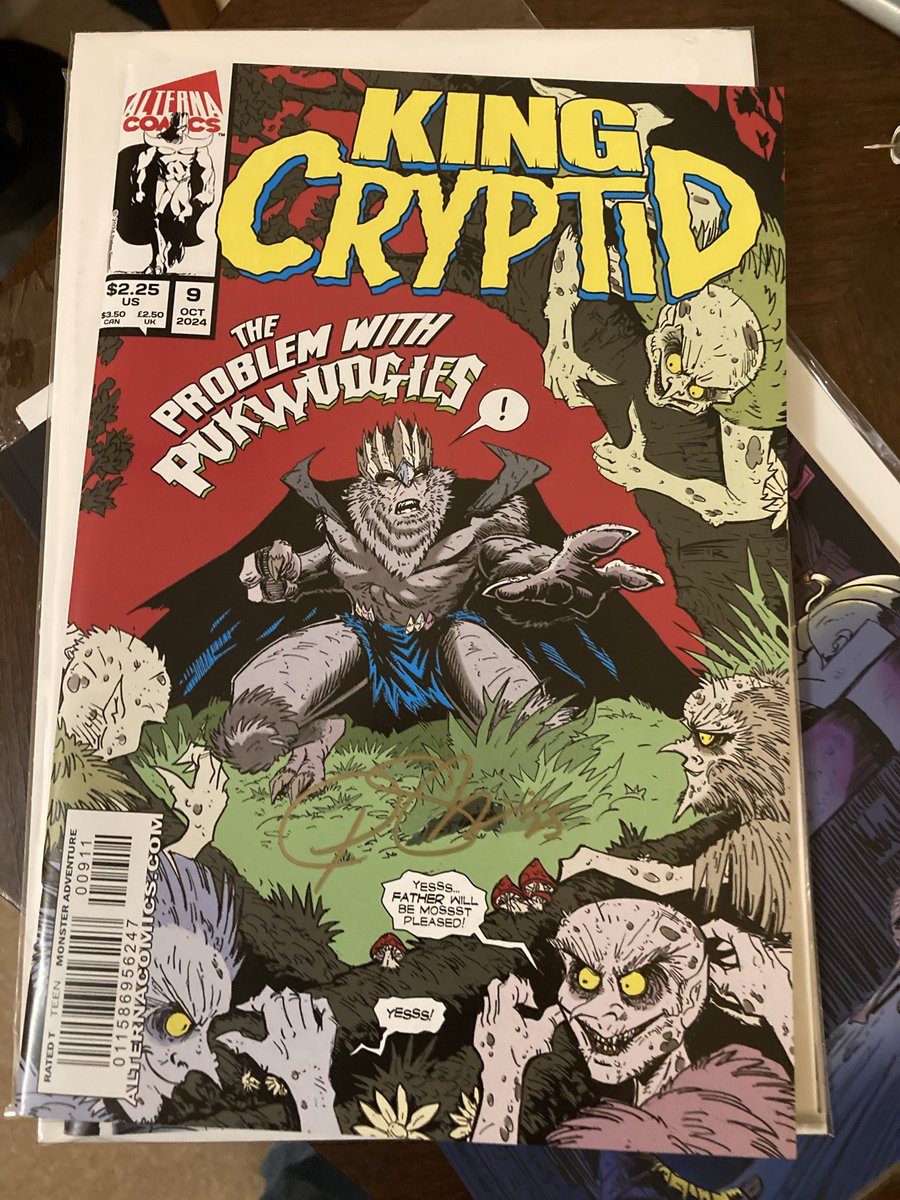 Creator Owned Comic, Day 12: King Cryptid #9 from <a href="/petersimeti/">peter simeti</a> and <a href="/Keircc1/">Keir Covington Comics</a> King Cryptid vs Pukwudgies. 
I knew nothing about these creatures until I read this story. 

Wow, it was creepy and also very touching and sad. I thought the best part would be #Brooooog , but it was the