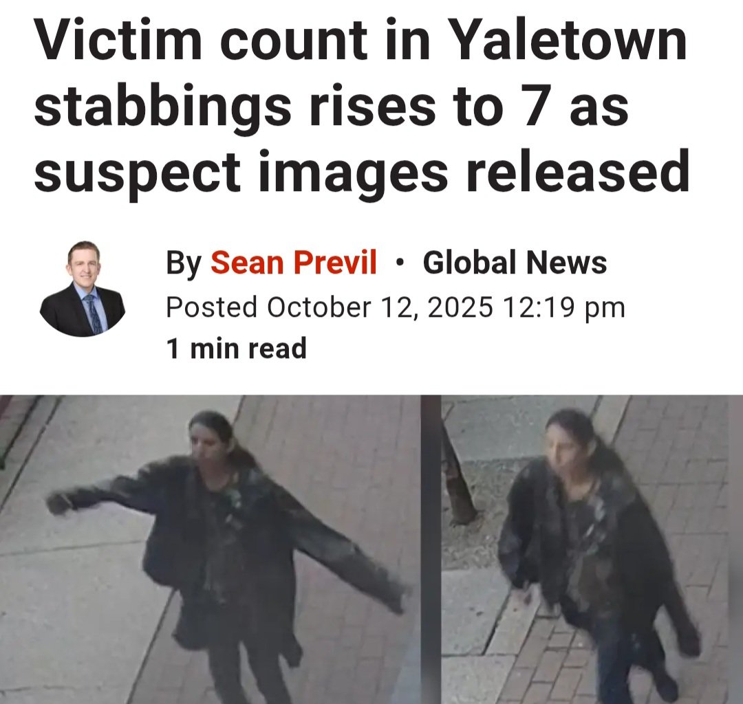 The victim count has gone from 3 to 7 in Friday's random &amp; unprovoked stabbings in Vancouver.

These all to frequent attacks are the result of failed NDP soft-on-crime policies &amp; lack of effective support for people with mental illness &amp; addiction issues.

Eby &amp; the NDP have long