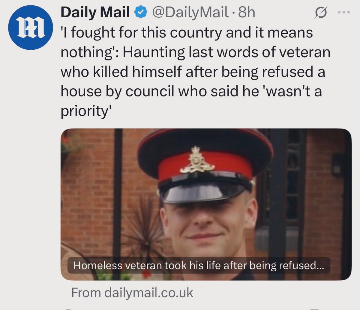 EssexPR's tweet image. For all you morons that cheer illegals getting free hotel stays and social housing…

This is the reality of the UK.

Veterans getting NOTHING, while Afghan fighters, ISIS, Houthi rebels , Taliban etc are sneaking in and getting everything.