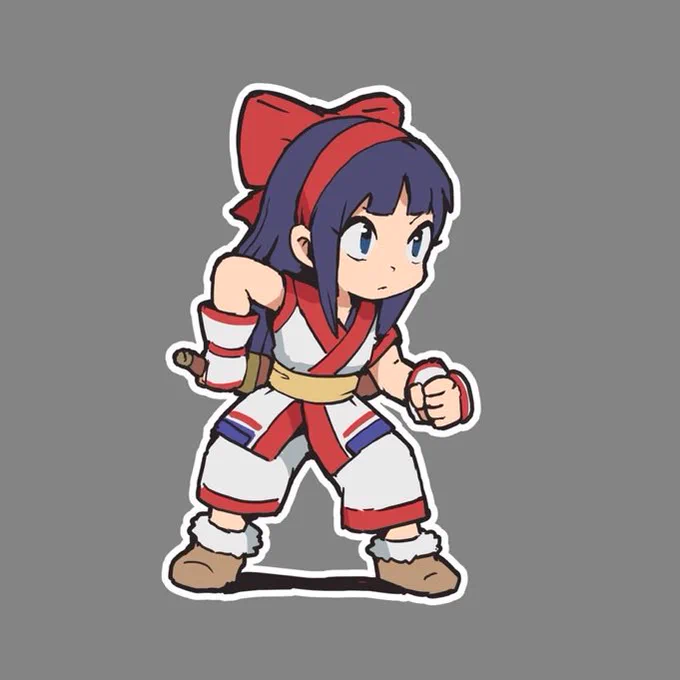 前に描いたナコルル