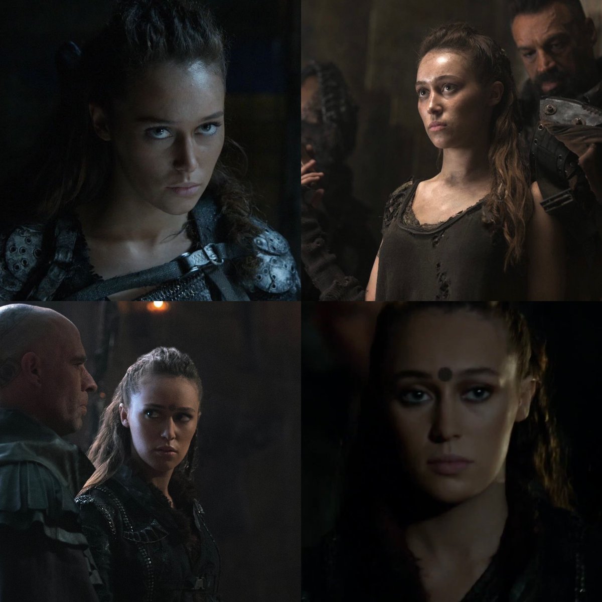 sampnv's tweet image. lexa with clarke vs lexa with men