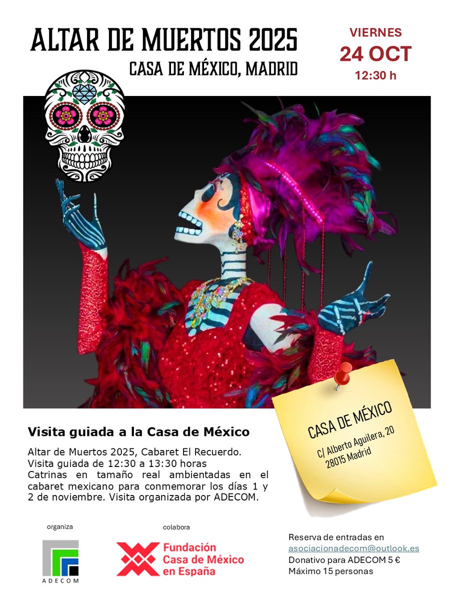 Altar de Muertos 2025, Casa de México de Madrid adecom-asociacion.blogspot.com/2025/10/altar-…
#MEXICO #DIFUNTOS