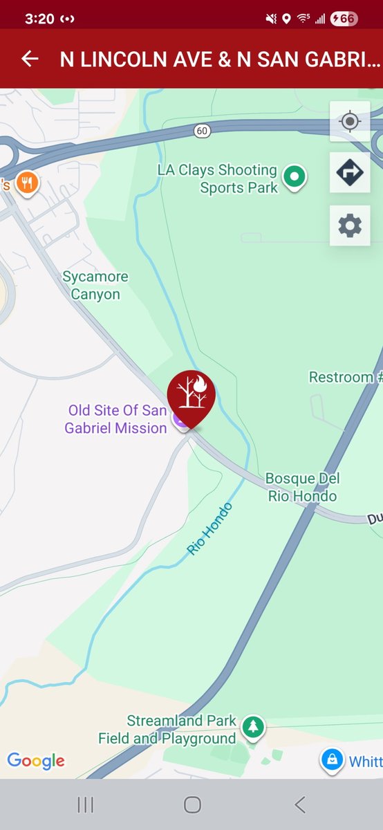 ATTENTION! There is a fire visible from the City of Pico Rivera. The fire is located off of N.Lincoln Avenue and San Gabriel Blvd in the City of Montebello. The fire is currently two acres in light to medium fuels,wind-driven. NB and SB Rosemead Blvd is CLOSED